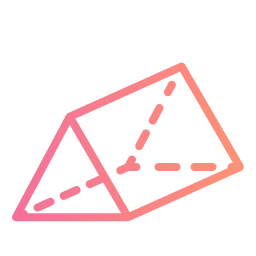 prisma triangolare icona