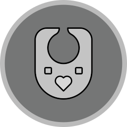 Baby bib icon