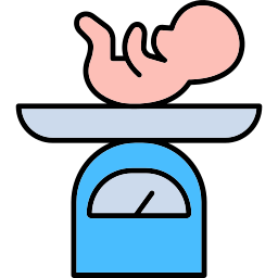 peso del bebé icono