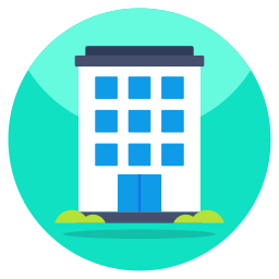 Commercial building icon