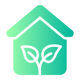 Eco house icon