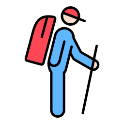 backpacker icoon