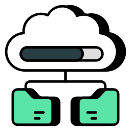 dossier cloud Icône