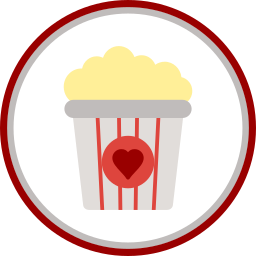 scatola di popcorn icona