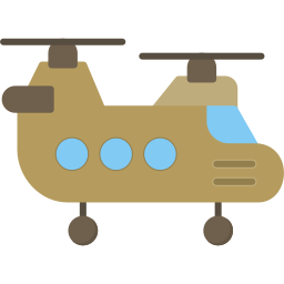 militaire helikopter icoon