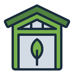 Eco house icon