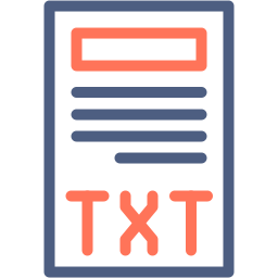 extension txt Icône