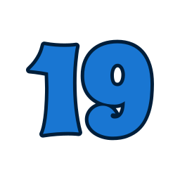 numero 19 Ícone