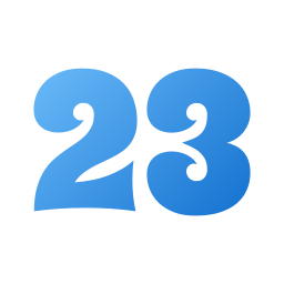 número 23 icono