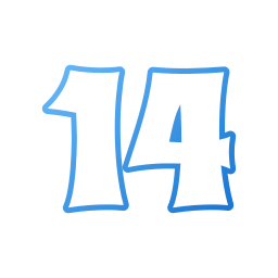 Number 14 icon