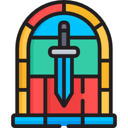 buntglasfenster icon