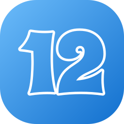número 12 icono