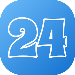 número 24 icono