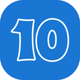 numéro 10 Icône