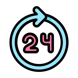 Open 24 hours icon