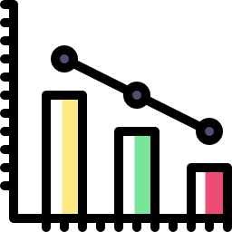 diagramme à bandes Icône