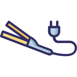 Hair straightener icon