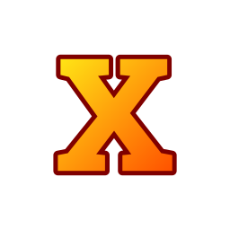 Letter x icon