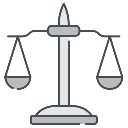 skala prawa ikona