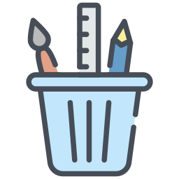 Pencil holder icon