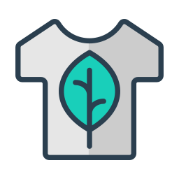 Eco friendly fabric icon