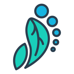 Carbon footprint icon