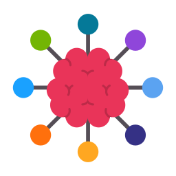 mapa mental icono