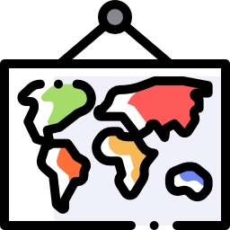 mapa del mundo icono