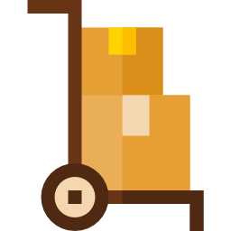 chariot de livraison Icône