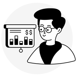 Business presentation icon