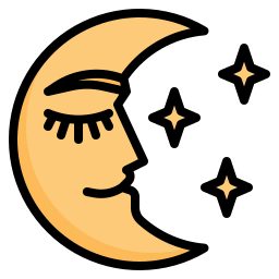 Crescent moon icon