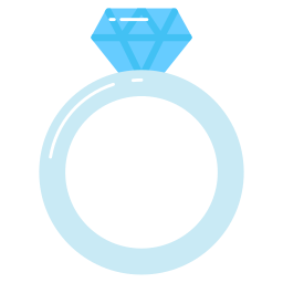 Diamond ring icon