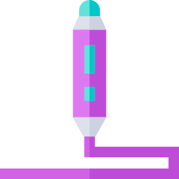 pluma de impresión 3d icono