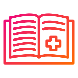 libro médico icono
