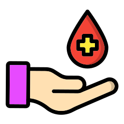 don de sang Icône