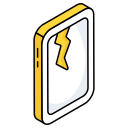 gebrochenes smartphone icon