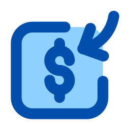 Receive money icon