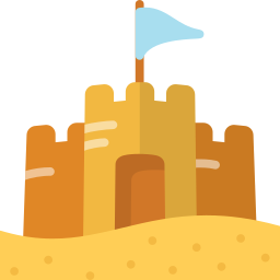 Sand castle icon