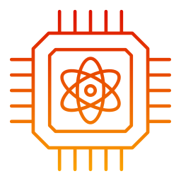 Quantum computing icon