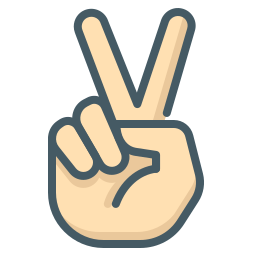 zwei finger icon