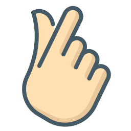 finger kreuzen icon