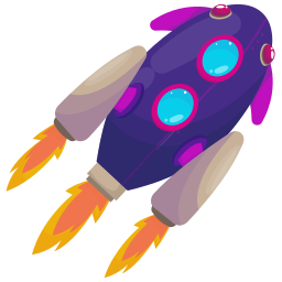 Rocket ship icon