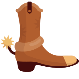 Cowboy boots icon