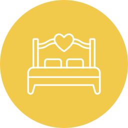 cama matrimonial icono