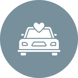 Wedding car icon