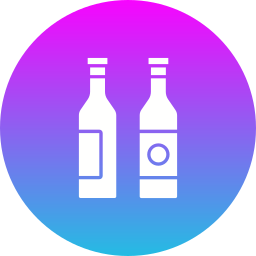 bouteilles de vin Icône