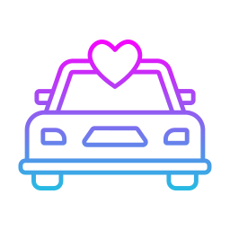 Wedding car icon