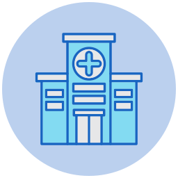 Hospital building icon