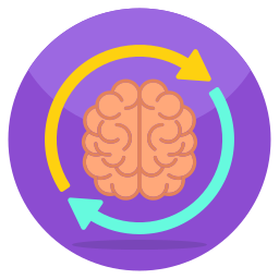 Brain process icon