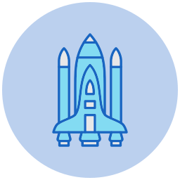 Космическая ракета иконка